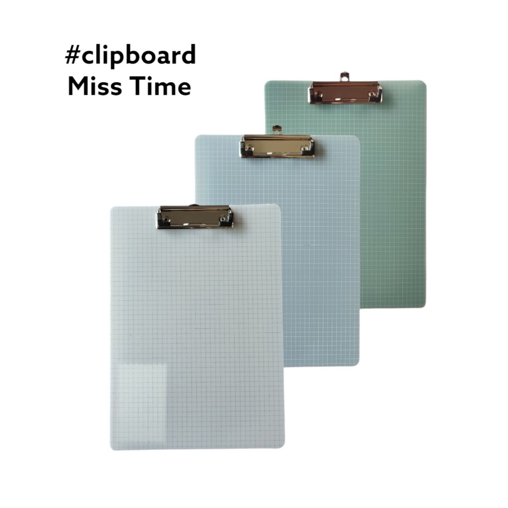 

Clip Board Impor Miss Time 0177 Ukuran A4 Papan Dada Papan Ujian Plastik ClipBoard Impor Plastic - SHAGB