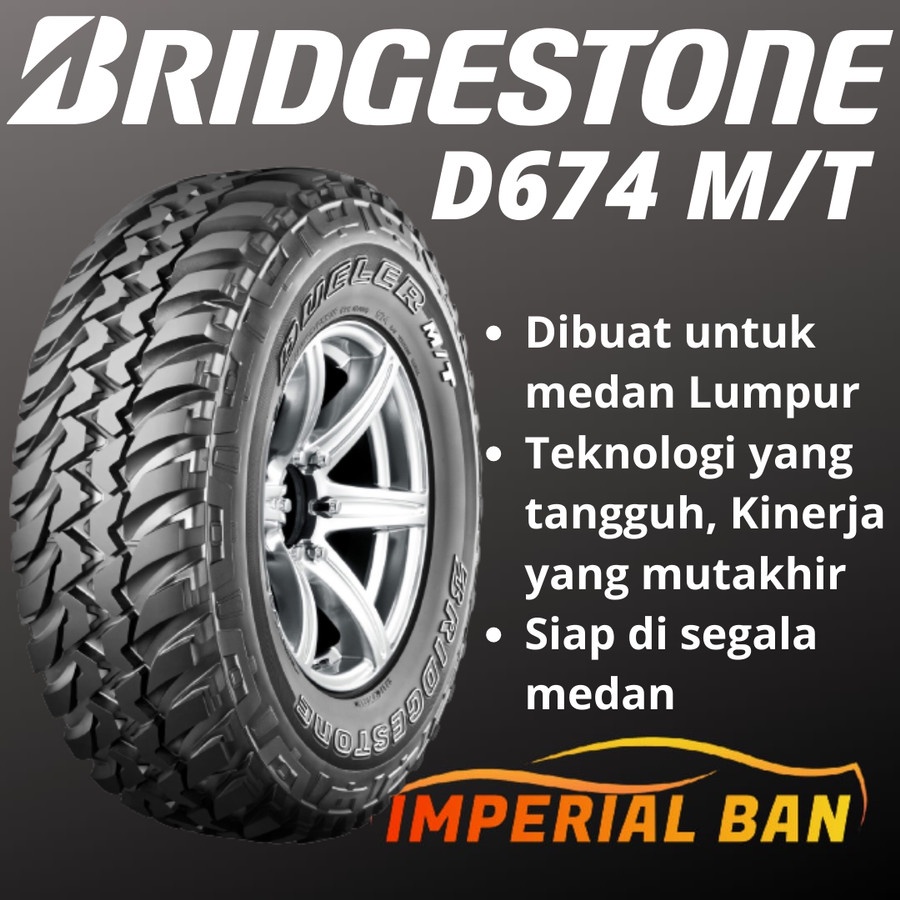 225/75 R16 Ban Mobil Bridgestone Dueler MT D674 Ukuran Ban Mobil