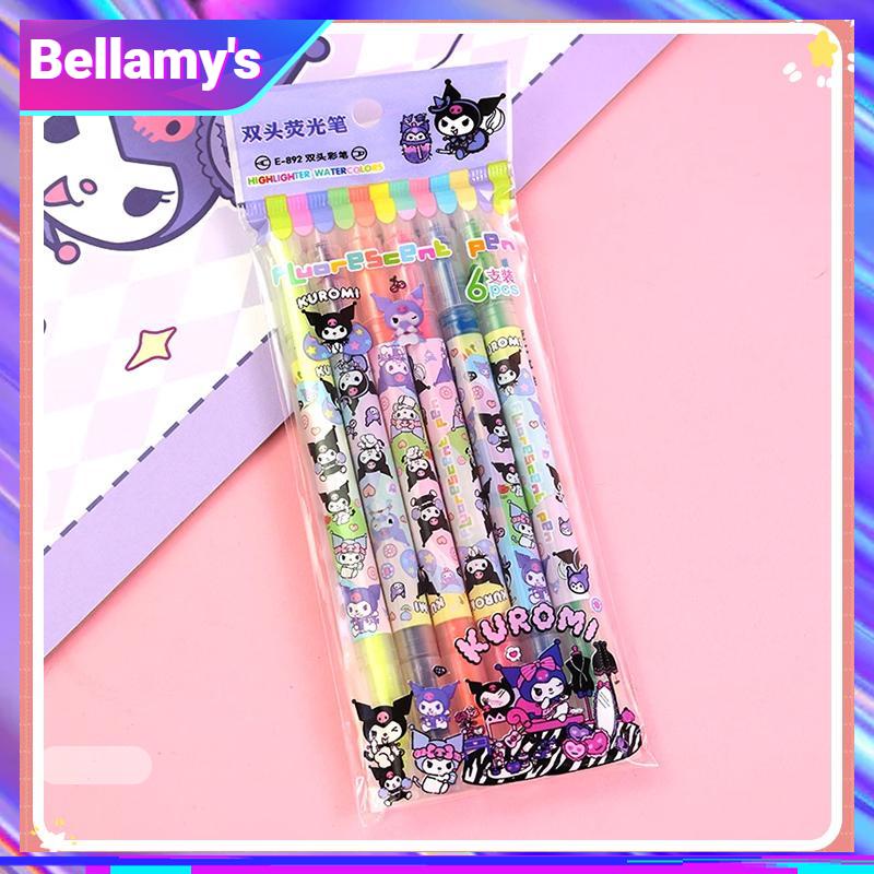 

COD ❤️ Desain ujung ganda stabilo lucu alat tulis kantor siswa pena doodle Sanrio doodle-Bellamy's