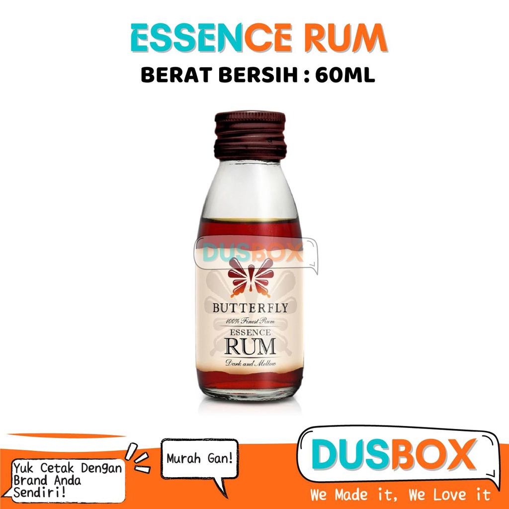 

Rum Butterfly 60 ml / Perisa Rum / Essence Rum Jamaika / Rum Jamaica