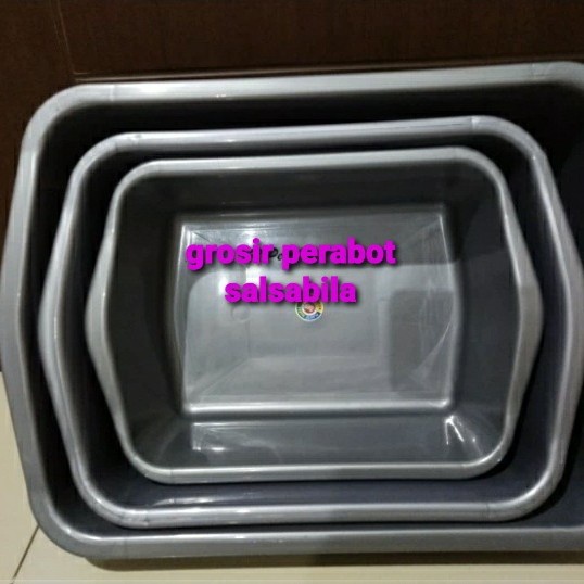 Baskom bak segi plastik 301,302,303,komet star /litter box tempat kotoran kucing