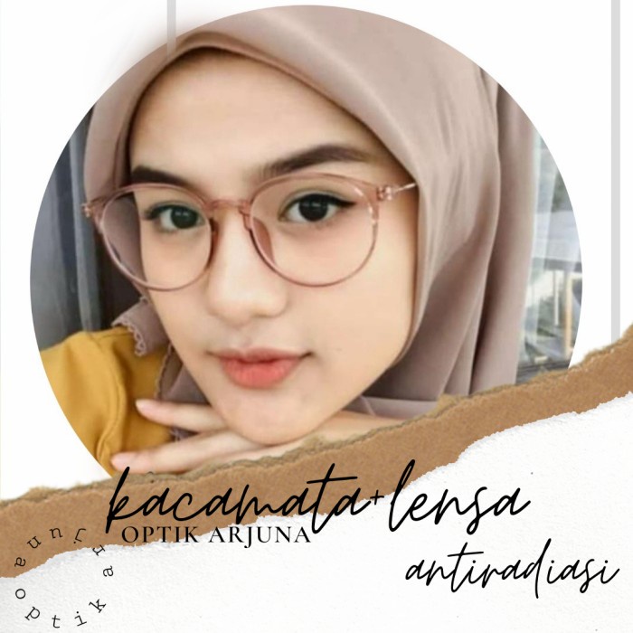 kacamata wanita/lensa photocromic/kacamata minus antiradiasi - Ungu, antiradiasi