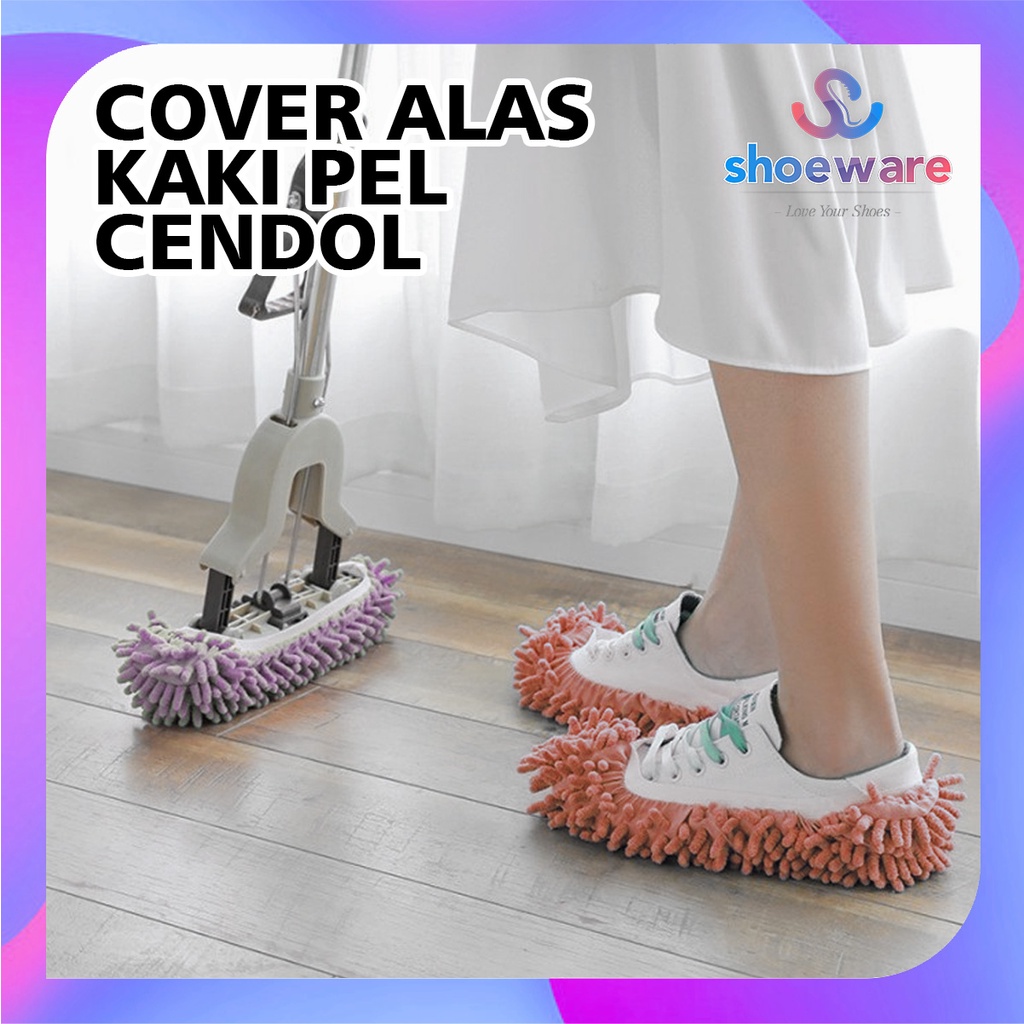 Sarung Sepatu Alas Kaki Cover Kain Pel Microfiber Cendol