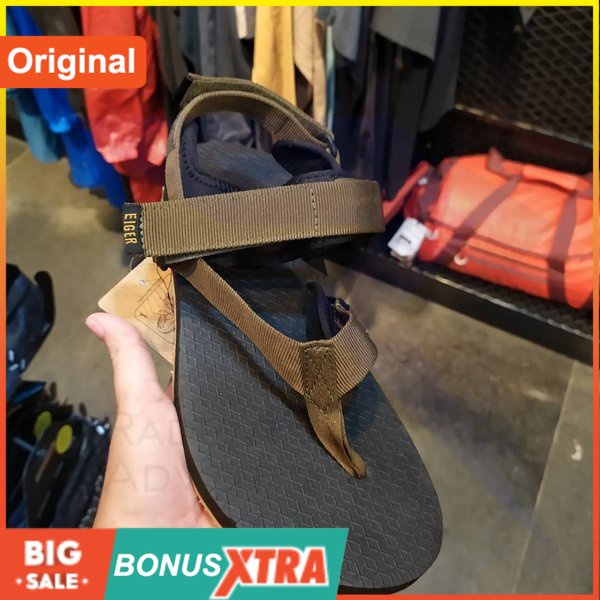 Sandal EIGER1989 Muizenberg Men Sendal Olive 91000 6630 Original Cowok