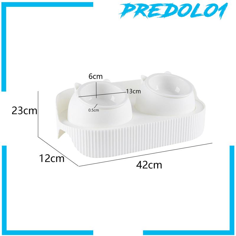 [Predolo1] Elevated Cat Bowl Raised Cat Food Bowl Piring Hewan Peliharaan Untuk Kucing Dan Anjing Kecil