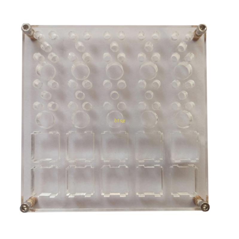 Btsg Double Layer Switch Lubricate Board 2-in-1 Keyboard Mekanik Switch Tester Base DIY Alat Lube Modding Station Pla