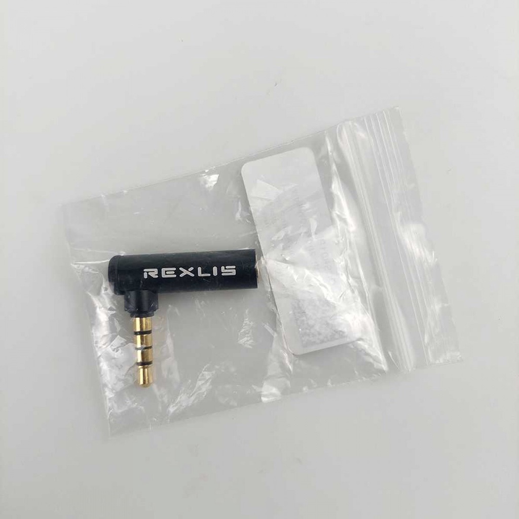 Audio Adapter Konverter 3.5mm Male to Female 90 Degree