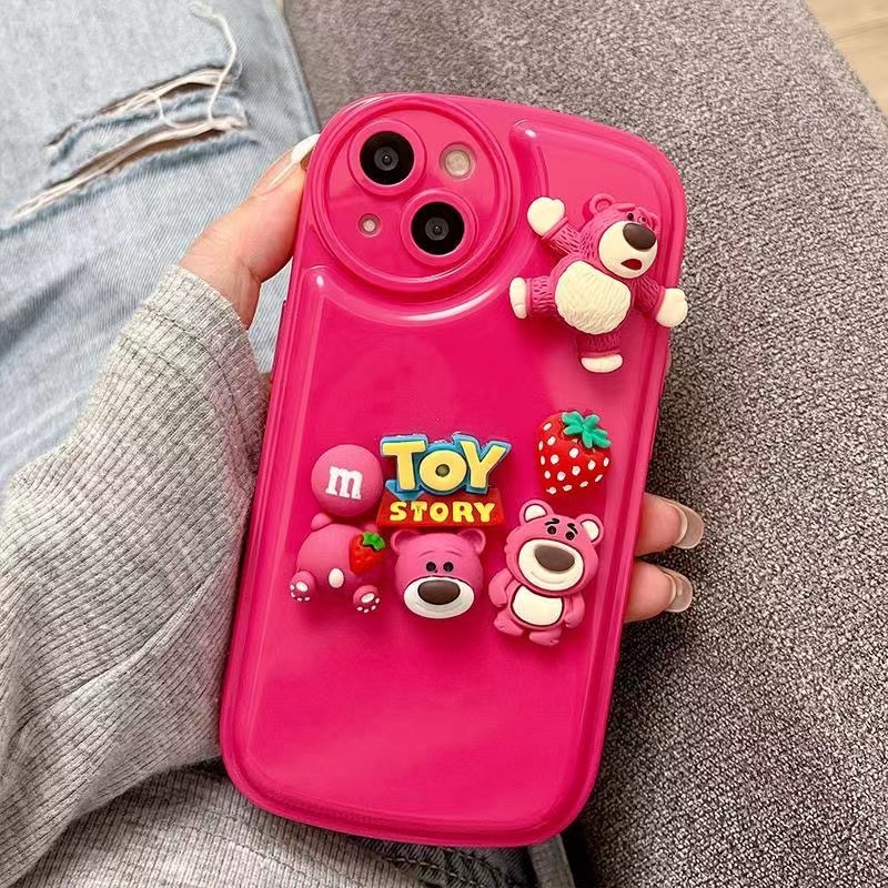 So Cute Pink LOTSO Air Cushion Soft Case IP IPhone 6 6S 7 8 14 + Plus SE 2020 X XR XS 11 12 13 Pro Max Cute Duck Strawberry Bear Phone Case City Girl