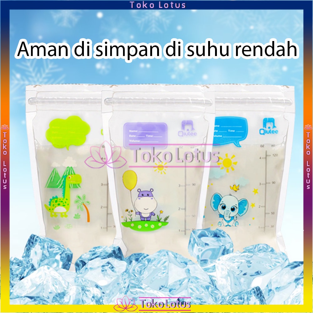 1 Pack 120ml Breastmilk Storage Bag Breastmilk Storage Zipper (30 Pcs) Kantong ASI Plastik ASI Kualitas Terpercaya