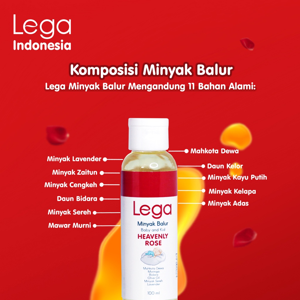 [ BISA COD ] LEGA Minyak Balur Pijat Massage Bayi Anak Kids Plus 100ml