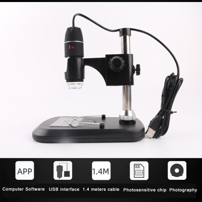 

MIKROSKOP KACA PEMBESAR DIGITAL MICROSCOPE ENDOSCOPE 500X USB + STAND BEST QUALITY !!