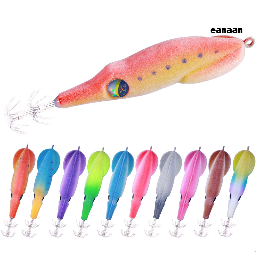 Cnn-9.5cm/6g Umpan Pancing 3D Mata Simulasi Buatan Sotong Kayu Udang Jig Untuk Memancing Outdoor