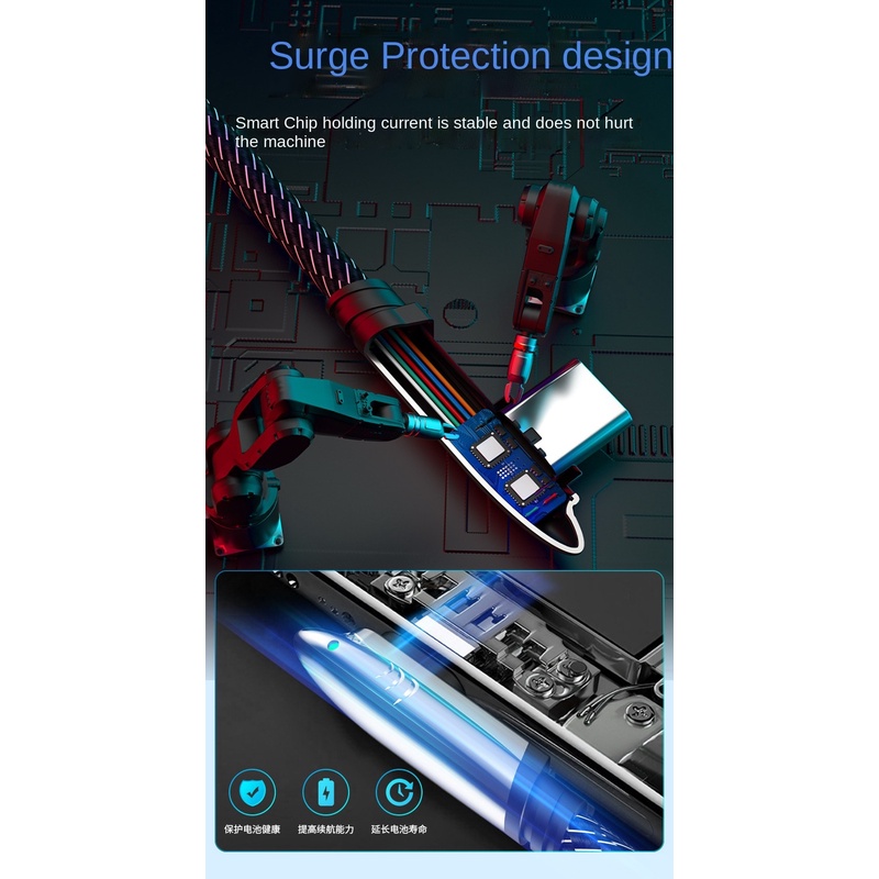 Kabel Data Charge 6A 90derajat Elbow USB C-cable Fast Charging C-Type USB C-cable Type-C Untuk Ponsel Samsung