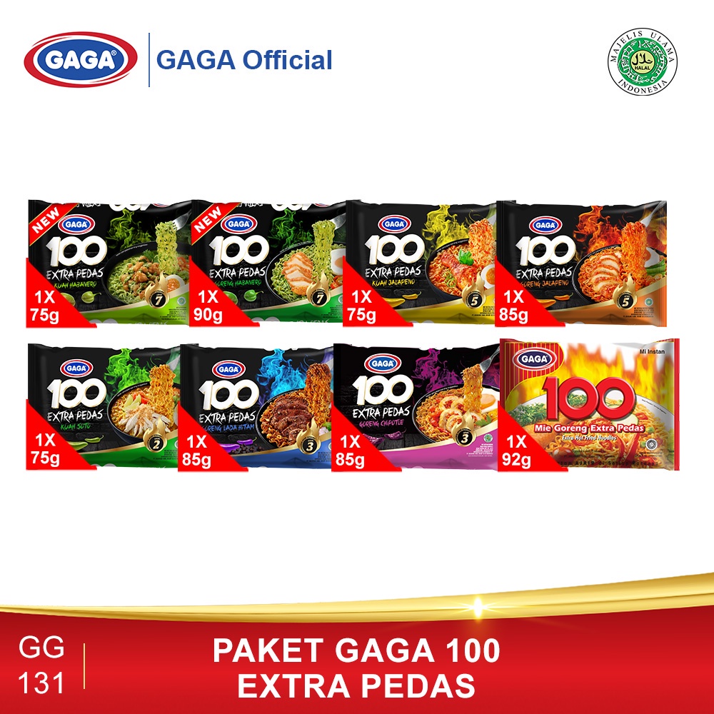 

Paket GAGA 100 Extra Pedas (GG131)