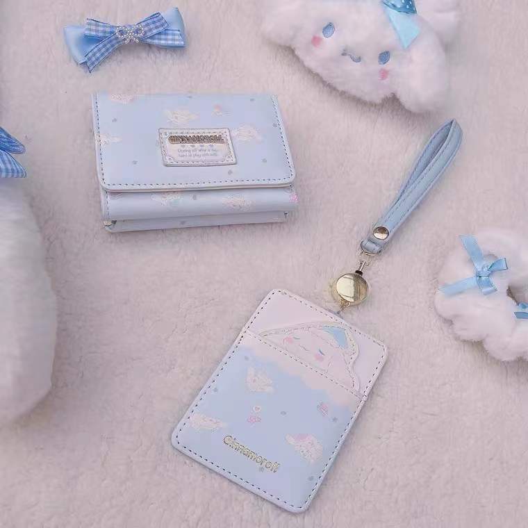 Sera Kayu Manis Anjing Kulomi Dompet Pendek Mahasiswa Busur Retro Kartu Tas Puding Melodi JK Lolita PC