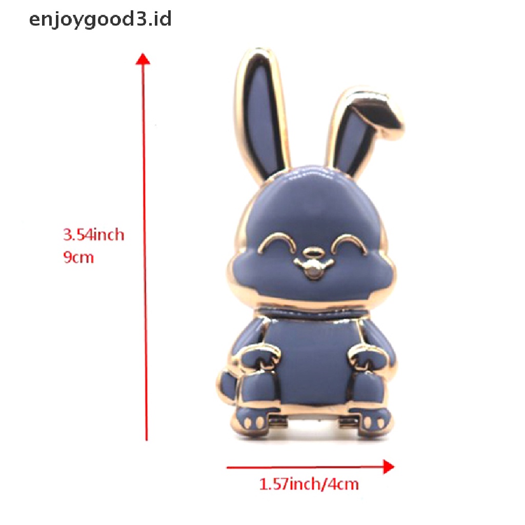 [Rready Stock] Universal Finger Ring Phone Holder Kartun Kelinci Telepon Berdiri Dapat Dilipat (ID)