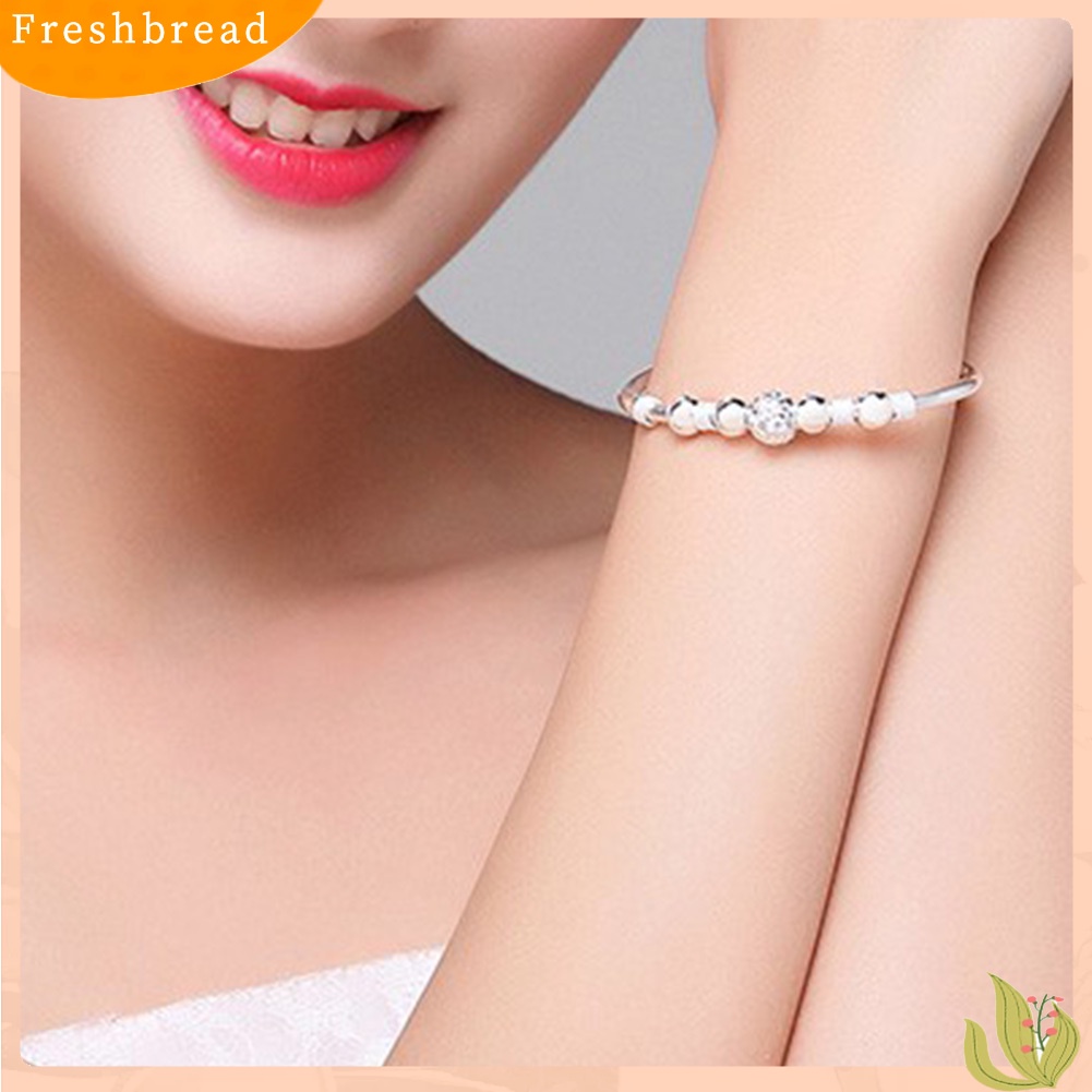 &lt; Freshbread &gt; Berongga Manik Pesona Gelang Bangle Fashion Wanita Adjustable Pesta Perhiasan Hadiah