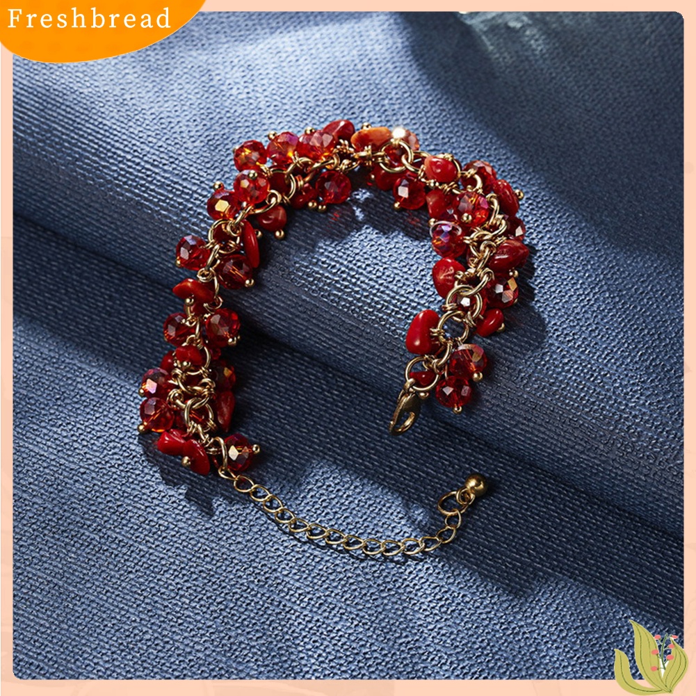 &lt; Freshbread &gt; Fashion Batu Wanita Gadis Gelang Bangle Wrist Band Perhiasan Pesta Hadiah Liburan