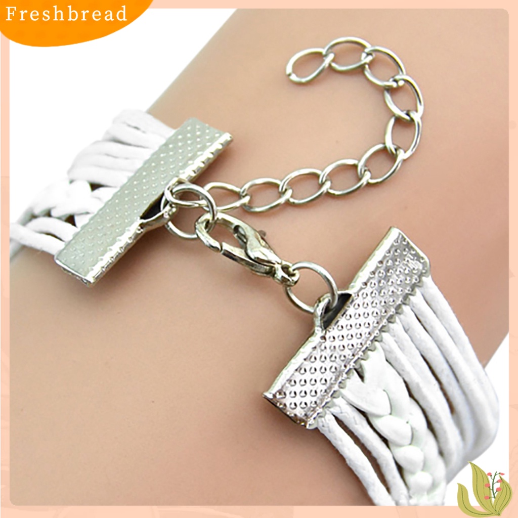 &lt; Freshbread &gt; Gelang Braided Multilayer Vintage Motif Panah Cupid's Wristband Untuk Club