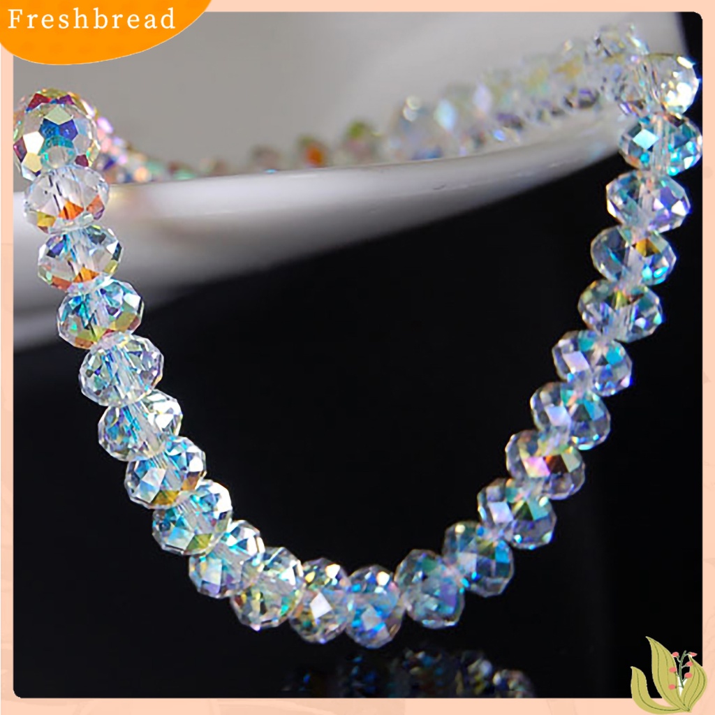 &lt; Freshbread &gt; Gelang Manik-Manik Kristal Imitasi Berkilau Wanita Indah Gelang Bangle Elastis Untuk Pesta