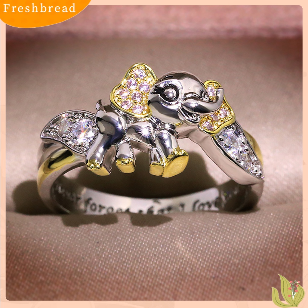 &lt; Freshbread &gt; Cincin Eye-Catching Cantik Mewah Stackable Animal Wedding Finger Rings Untuk Hadiah