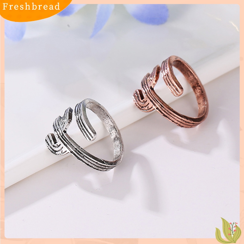 &lt; Freshbread &gt; Wanita Pesta Perhiasan Dekorasi Motif Kaktus Vintage Jari Manset Terbuka Cincin Band