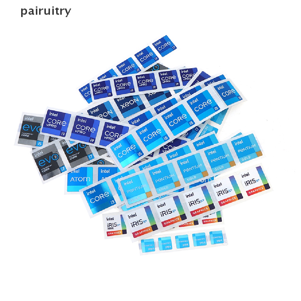 Prt 5ps DIY Sticker Original Generation Cpu10 i3 i5 i7 i9 Hires Label Dekorasi PRT
