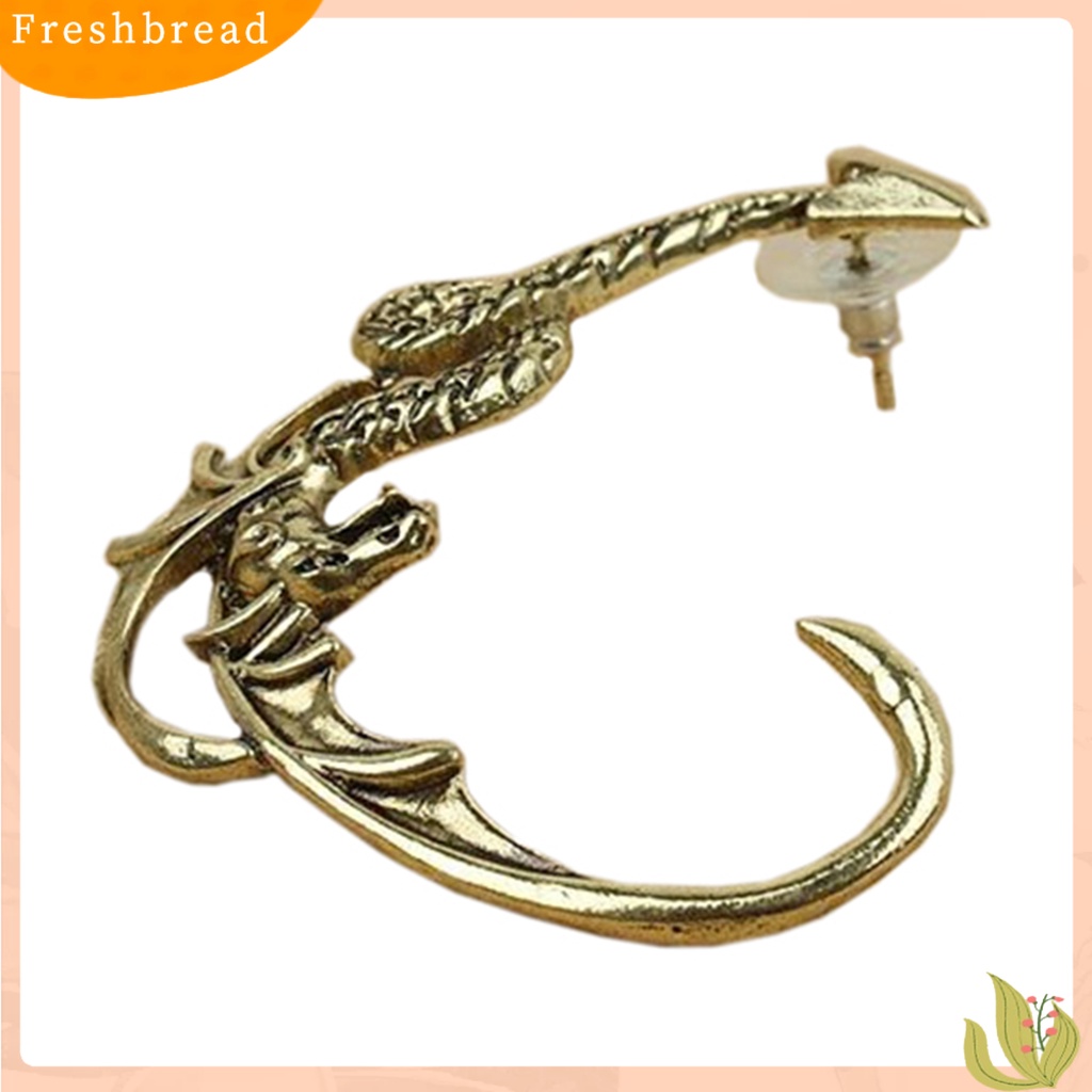 &lt; Freshbread &gt; 1Pc Anting Manset Telinga Vintage Fly Dragon Klip Telinga Kiri Untuk Club