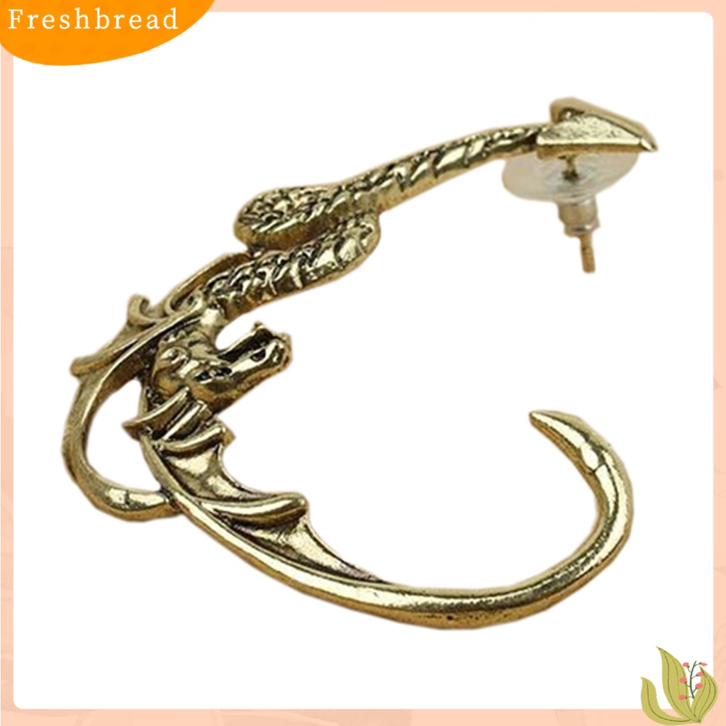 &lt; Freshbread &gt; 1Pc Anting Manset Telinga Vintage Fly Dragon Klip Telinga Kiri Untuk Club