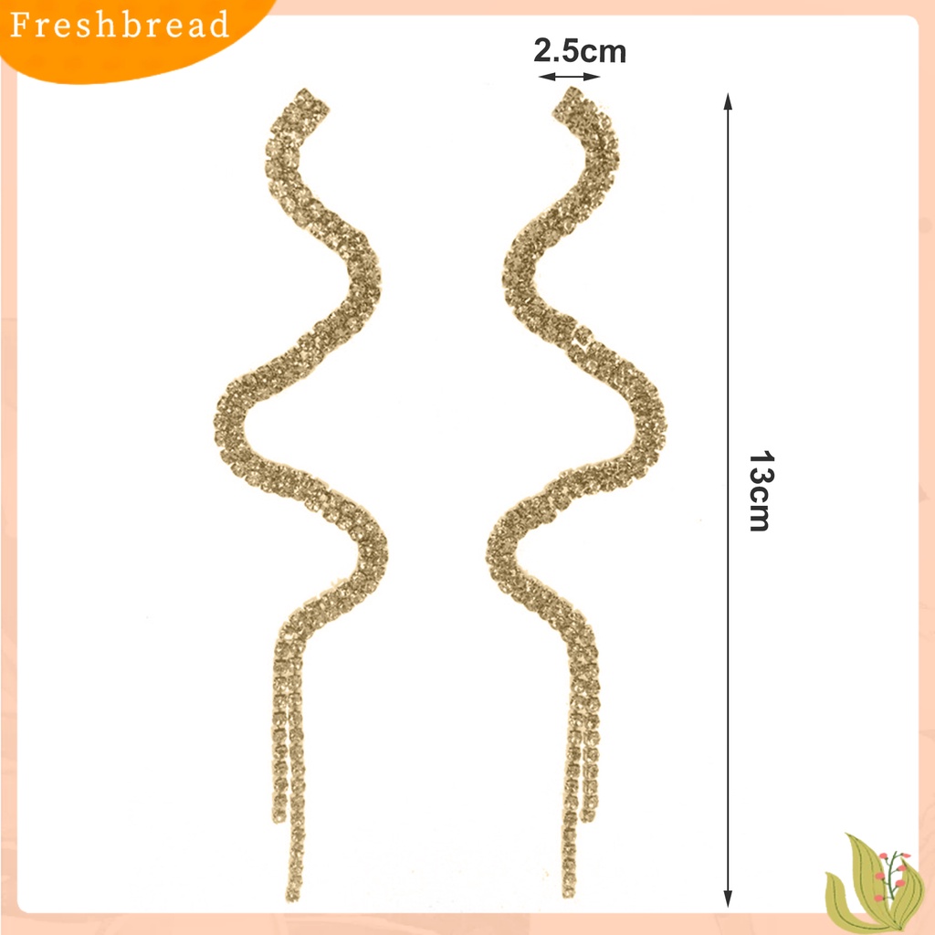 &lt; Freshbread &gt; 1pasang Ear Stud Berlebihan Hias Anting Stud Bentuk Ular Untuk Liburan