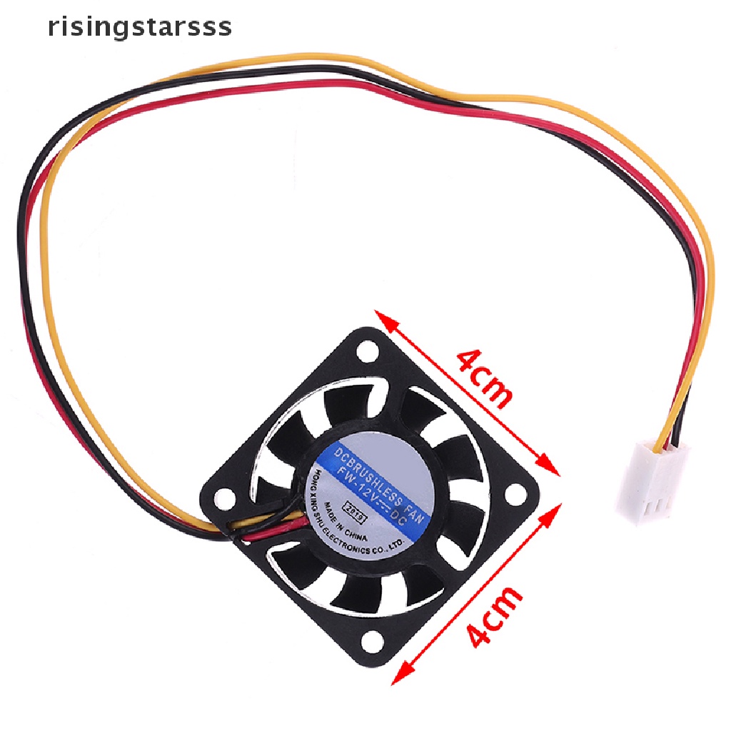 Rsid Span-new 1Pc 4010 40MM 40 * 40 * 10kipas Pendingin 12V 0.8W 0.06A 3Pin Pendingin Heatsink Mini Fan Jelly