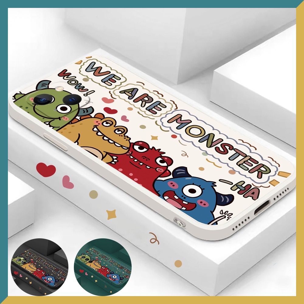 Casing Untuk iPhone 14 Pro MAX 14Pro 14plus 13ProMax 12 12ProMax 11 11Pro 11ProMax X XS MAX XR Monster Kecil Soft Silicone Phone Case Binteacase