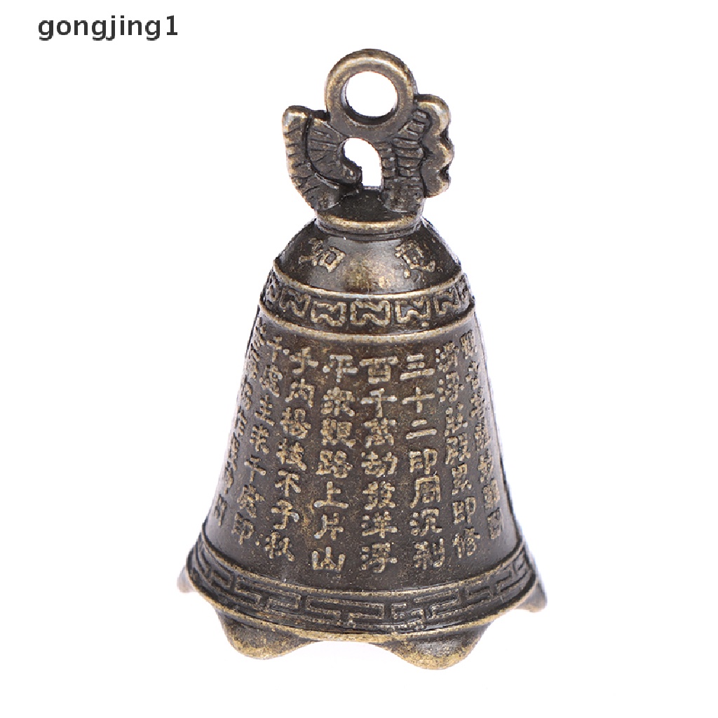 Ggg Lonceng Antik Patung Mini Cina Pray Guanyin Budha Bell Shui Feng Bell ID