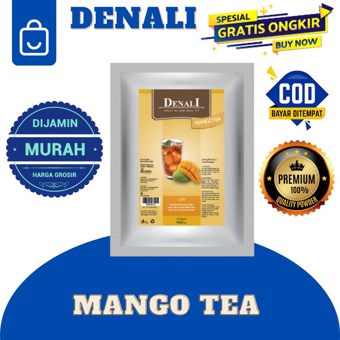 

Ready-Stock BUBUK MINUMAN MANGO TEA POWDER RASA MANGGO TEH FRAPPE MANGGA DENALI