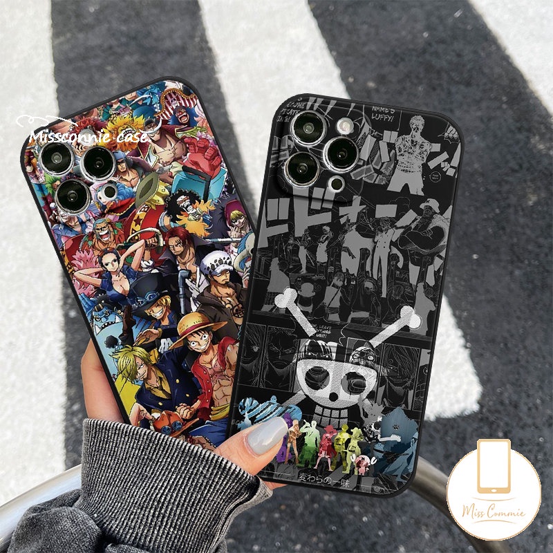 Casing Oppo A16 A96 A95 Reno 8t 8 5 7 6 5F A17 A5s A3s A11 A54 A12 A55 A15 A53 A31 A1K A78 A94 A57 A76 A36 A9 A74 A5 A52 A7 Trendy Anime Lucu One Piece Lurus Tepi Casing Tpu Empuk