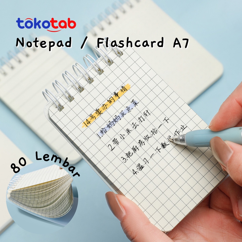 

Tokotab - Notebook Spiral Mini A7 Karakter Lucu Pocket Notebook Ring Buku Catatan Kecil