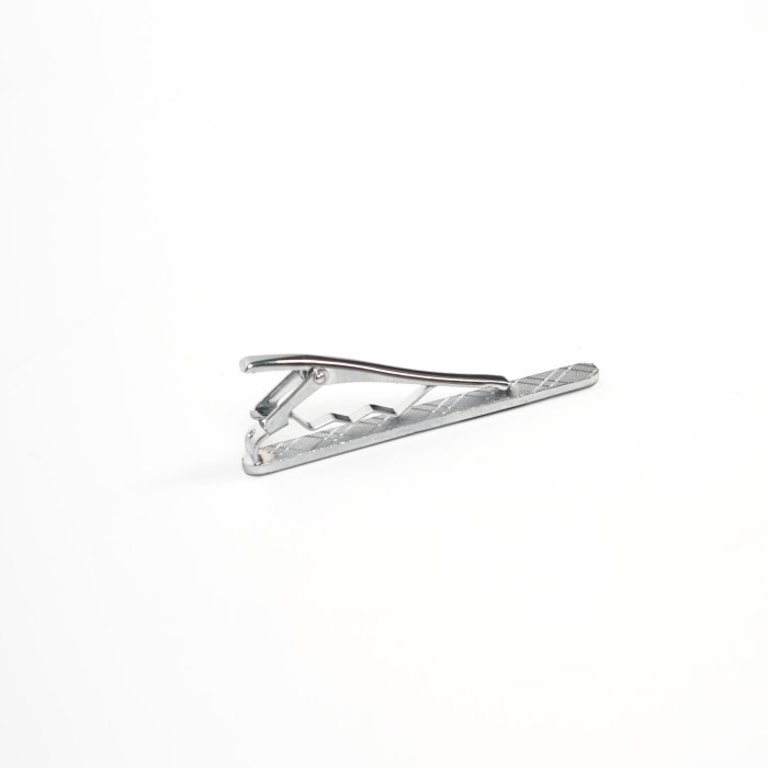 Houseofcuff Pin Tie Jepit Dasi Slim Silver A24