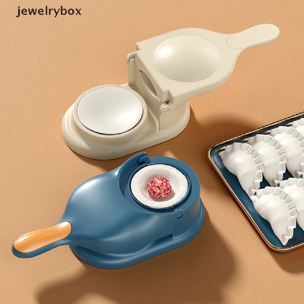 [jewelrybox] 2-in-1 Cetakan Pangsit Dapur Dumpling Mold Dumpling Wrapper Maker Manual DIY Press Alat Press Kulit Pangsit Butik Dumpling