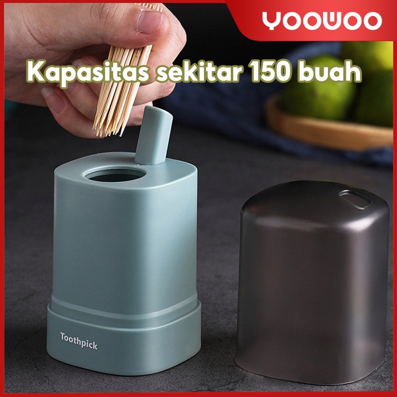 Tempat tusuk gigi otomatis / Toothpick / tempat tusuk gigi kapasitas 150 pcs