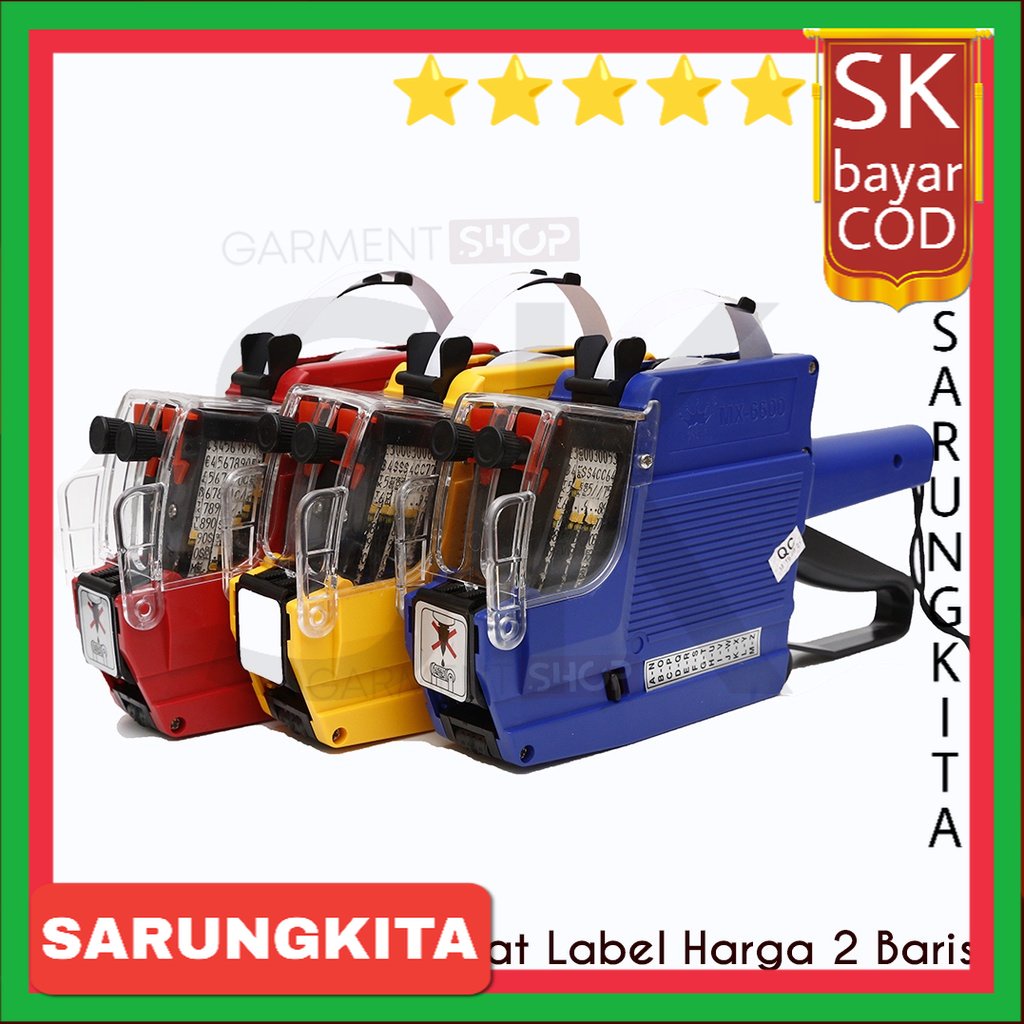

Alat Label Harga 2 Baris ANGKA-ANGKA tipe MX 6600 SARUNGKITA
