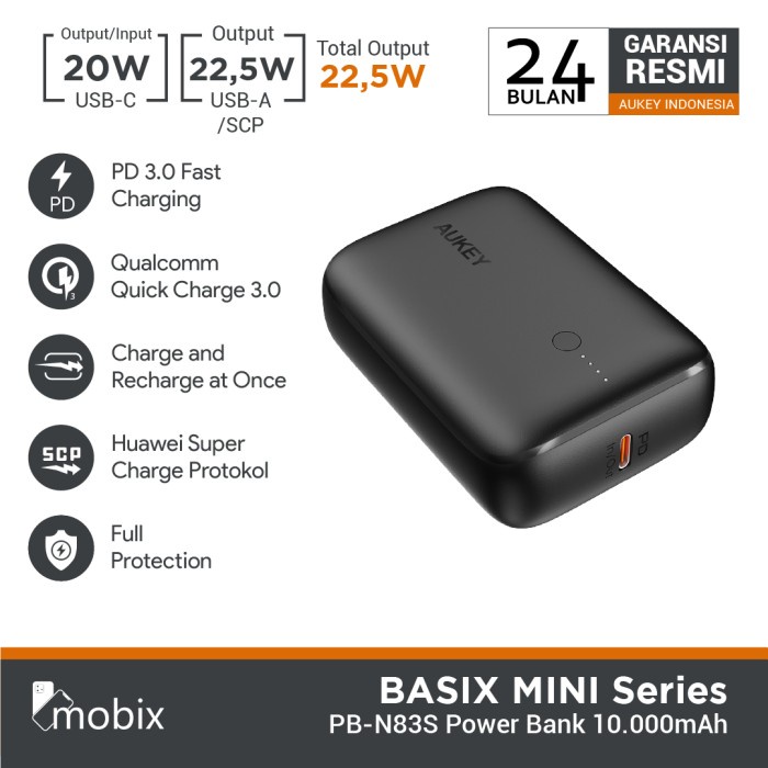 POWERBANK AUKEY PB-N83S 10.000MAH PD 3.0