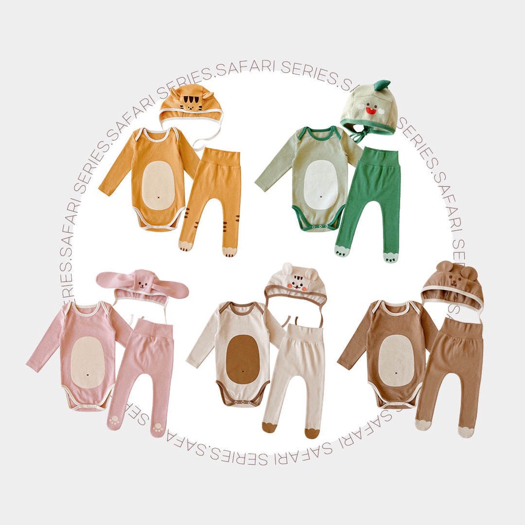 [FREE TOPI] 0-18bln | JUMPER PAKAIAN BAJU ANAK BAYI KARAKTER ANIMAL COSPLAY JUMPSUIT ROMPER TMGF PC catalog