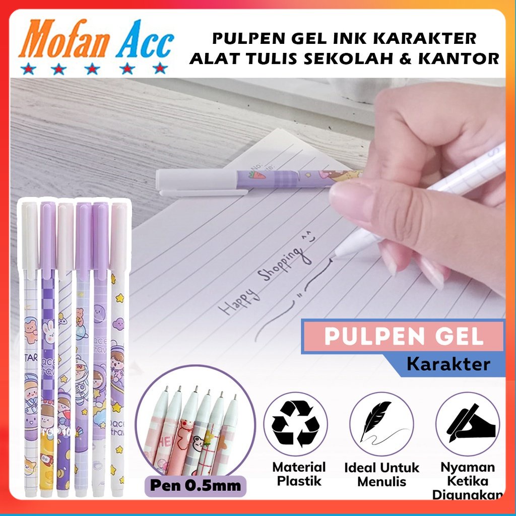 

[MDP] PEN TINTA PULPEN GEL KARAKTER 0.5MM HITAM / PENA ALAT TULIS SEKOLAH KANTOR BULLET TIP INK BALLPOINT PERLENGKAPAN MENULIS ANAK BOLPEN JEL MOTIF UNIK LUCU PELAJAR KANTORAN BALPOIN ALAT TULIS KADO HADIAH