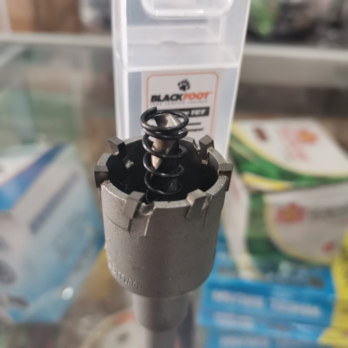 Mata bor holesaw besi TCT 28 mm Blackfoot mata hole saw plat lobang