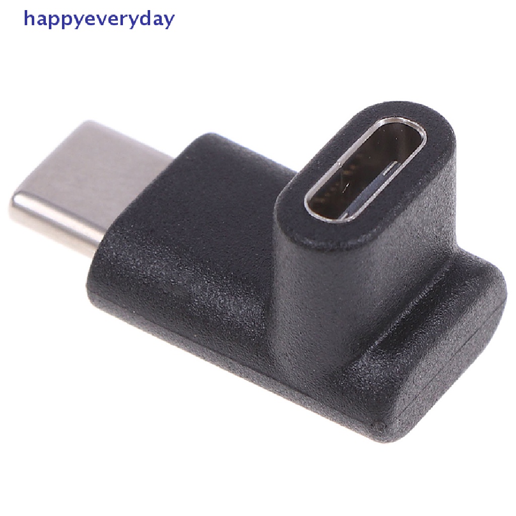 [happy] Sudut Kanan 90derajat USB 3.1 Tipe C Male To Female USB-C Converter Adapter [ID]