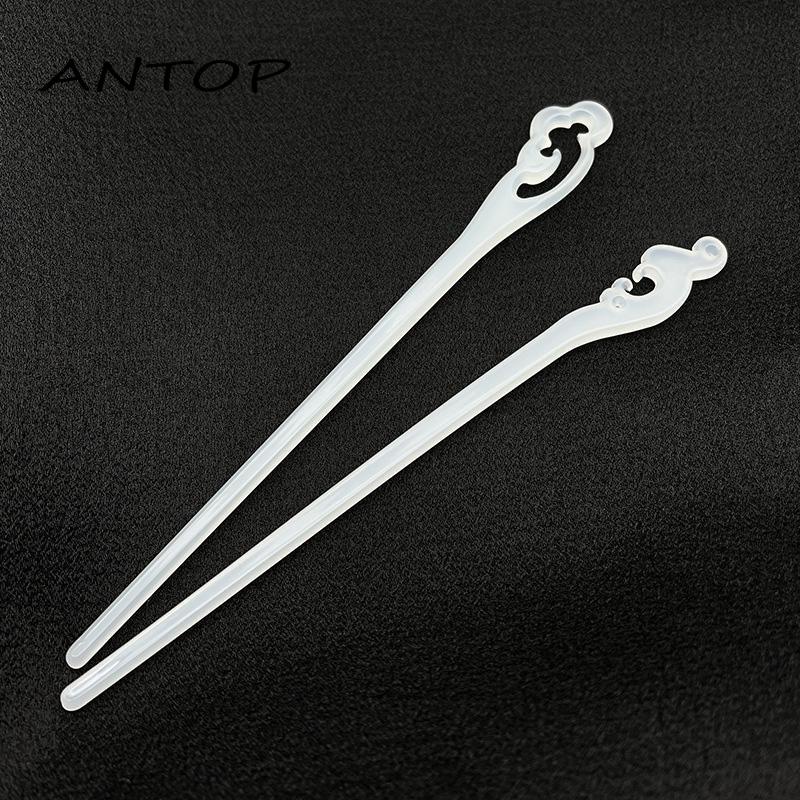 【antop】Gaya Cina Baru Elegan Retro Hadiah Han PakaianGadis Serbaguna Asam Asetat Jepit Rambut Aksesoris Pakaian Sederhana DIY Jepit Rambut