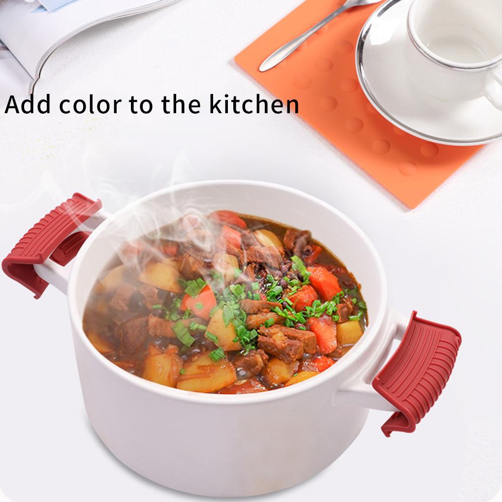 3pcs/set Pegangan Panci Cover Pan Handle Silicone Sleeve Hot