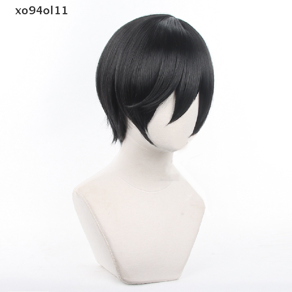 Xo Anime Blue Lock ITOSHIRIN Cosplay Wig Sintetis 32 cm Rambut Hitam Peran Bermain Props OL