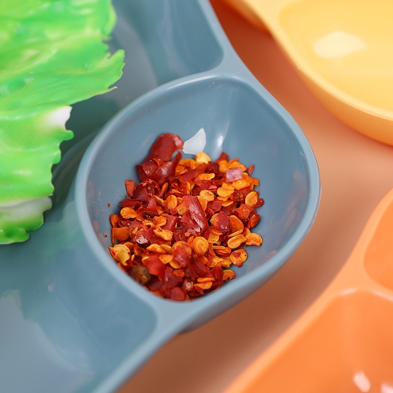 Creative Shell Bowl Dish/Piring Cuka Plastik Multifungsi/Dumpling Hot Pot Dipping Fruit Snack Plate/Peralatan Makan Tulang Ludah Meja