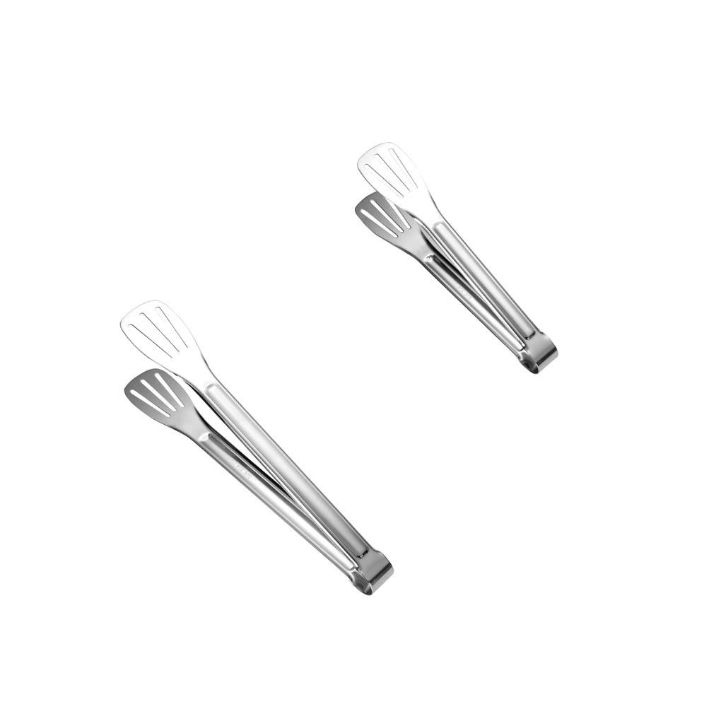 Klip Makanan Penjepit Steak Barbekyu Tong Opsional Ukuran Grip Roti Dapur Gadget Dicuci Ada Burr Menebal Alat BBQ